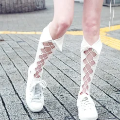ERIMAKI SOX Lace-Up High Socks