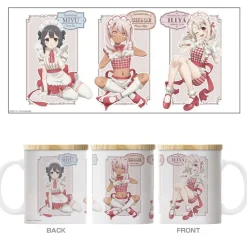 Fate/Kaleid Liner Prisma Illya: Licht - The Nameless Girl Waitress Costume Illya & Miyu & Chloe Full Color Mug w/ Lid