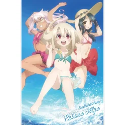 Fate/Kaleid Liner Prisma Illya 2wei Herz! Swimwear Illya & Miyu & Chloe Acrylic Art Stand