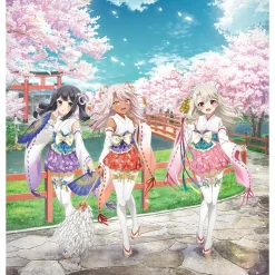 Fate/kaleid liner Prisma Illya: Licht - The Nameless Girl Reproduction Art Print Illya & Miyu & Chloe: Shrine Maiden Ver.