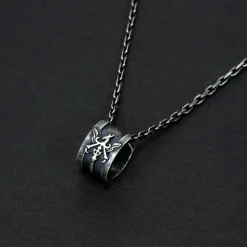 Final Fantasy XVI House Rosfield Silver Ear Cuff Pendant