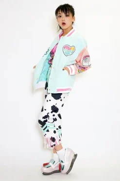 galaxxxy Neo 70's Cow Print Pants