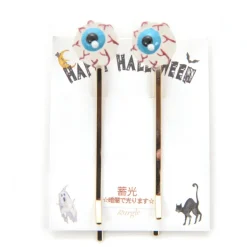 Gargle Glow-in-the-Dark Eyeball Hairpin Set