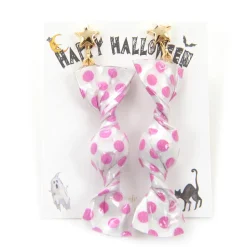 Gargle Polka Dot Candy Wrapper Earrings