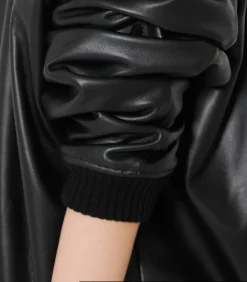 Ghost in the Shell Motoko Black Lamb Leather Blouson