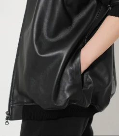 Ghost in the Shell Motoko Black Lamb Leather Blouson