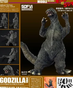 Godzilla (1964) Middle Size Series Soft Vinyl Garage Kit Reprint Edition