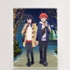 Gridman Universe W Suede B2 Tapestry Yuta Hibiki & Rikka Takarada: Winter Date Ver.