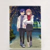 Gridman Universe W Suede B2 Tapestry Yomogi Asanaka & Yume Minami: Winter Date Ver.