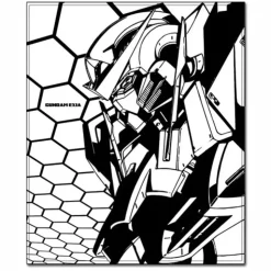 Gundam 00 Exia Throw Blanket