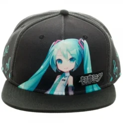 Hatsune Miku Black Snapback