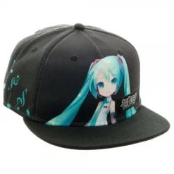 Hatsune Miku Black Snapback