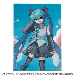 Hatsune Miku Clear File Art by APO+