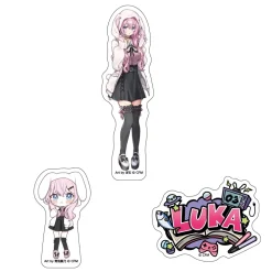 Hatsune Miku Don Quijote Fair 2025 Sticker Set of 3 Megurine Luka: Akiba Culture Fashion Ver.