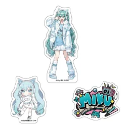Hatsune Miku Don Quijote Fair 2025 Sticker Set of 3 Hatsune Miku: Akiba Culture Fashion Ver.
