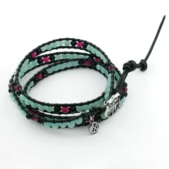 Hatsune Miku Leather Wrap Bracelet