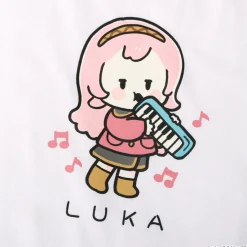 Hatsune Miku Piapro Kids! Megurine Luka White T-Shirt