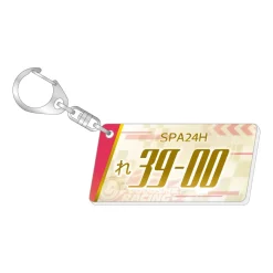 Hatsune Miku Racing Ver. Spa 2025 Cheering Ver. Number Plate Style Key Chain Vol. 2