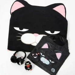 Hige Manjyu Kuromame the Grumpy Black Cat Set