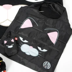 Hige Manjyu Kuromame the Grumpy Black Cat Set