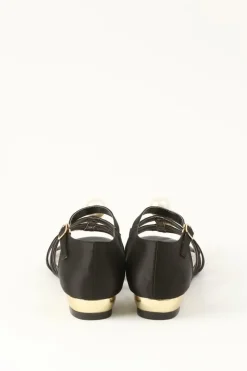 Honey Salon Big Pearl Sandals (Black)