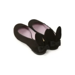 Honey Salon Bunny Ballet Flats (Black)