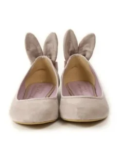 Honey Salon Bunny Ballet Flats (Gray)