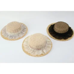 Honey Salon Dot Tulle Boater