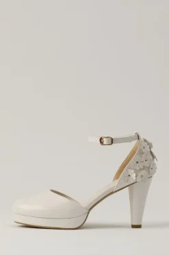 Honey Salon Flower Pumps (White)