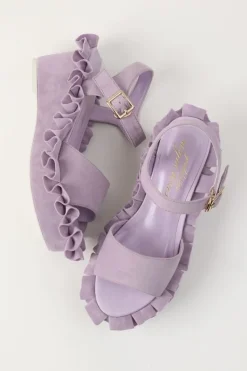 Honey Salon Frilly Sandals (Lavender)