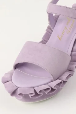 Honey Salon Frilly Sandals (Lavender)