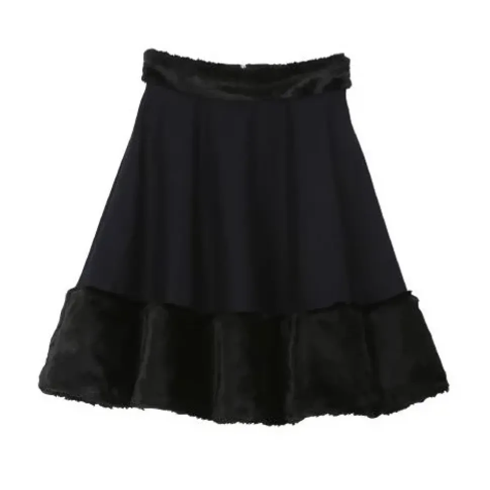 Honey Salon Fur Combi Skirt