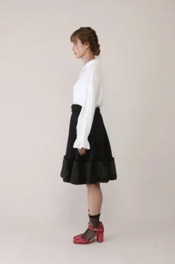 Honey Salon Fur Combi Skirt