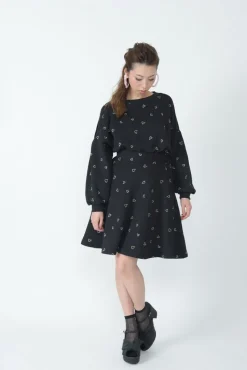 Honey Salon Heart Print Skirt