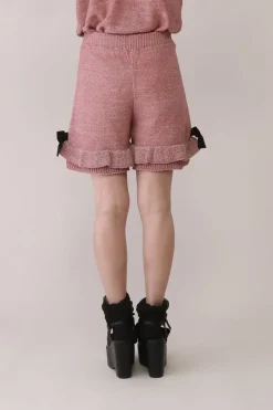 Honey Salon Lamé Knit Shorts