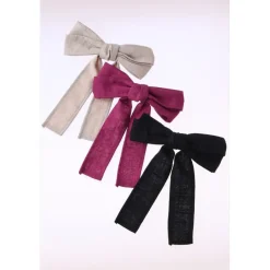 Honey Salon Linen Ribbon Barrette