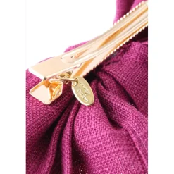 Honey Salon Linen Ribbon Barrette