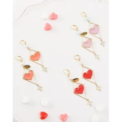 Honey Salon Love Cross Earrings