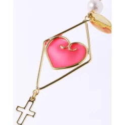 Honey Salon Love Cross Earrings