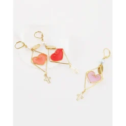 Honey Salon Love Cross Earrings