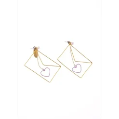 Honey Salon Love Letter Earrings