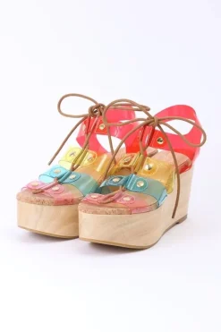 Honey Salon Transparent Laced Sandals
