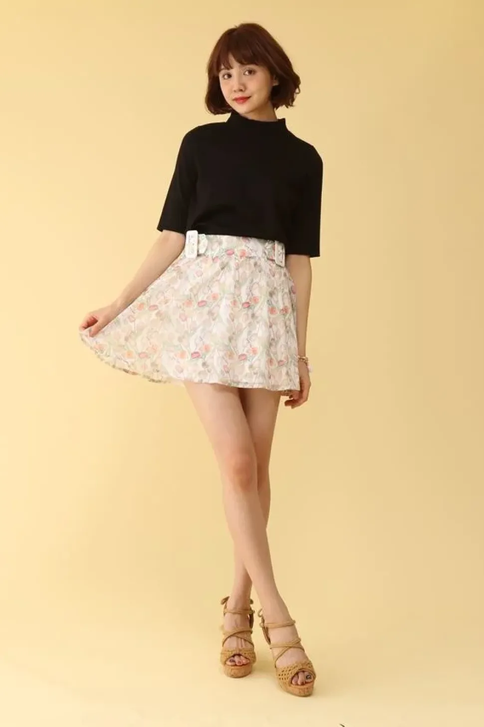 Honey Salon Vintage Tulip Sukapan Skirt