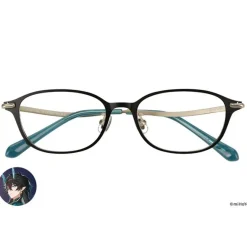 Honkai: Star Rail Collaboration Dan Heng • Imbibitor Lunae Model Glass Frame w/ Original Eyeglass Case & Cleaning Cloth Set