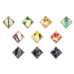 IDOLiSH 7 MEMORiES MELODiES & Leopard Eyes 10-Piece Costume Brooch Set