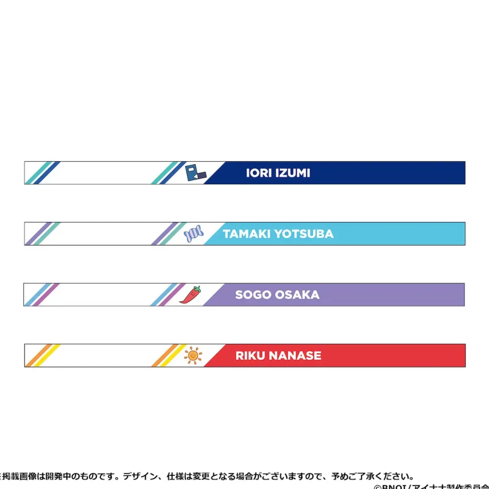 IDOLiSH7 Third BEAT! Episode Linkage Goods Friends Day Iori & Tamaki & Sogo & Riku Stretching Ribbon Wristband Set