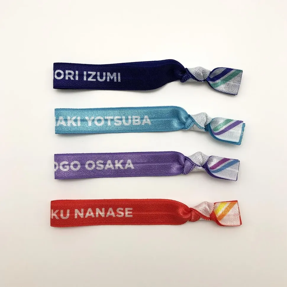 IDOLiSH7 Third BEAT! Episode Linkage Goods Friends Day Iori & Tamaki & Sogo & Riku Stretching Ribbon Wristband Set