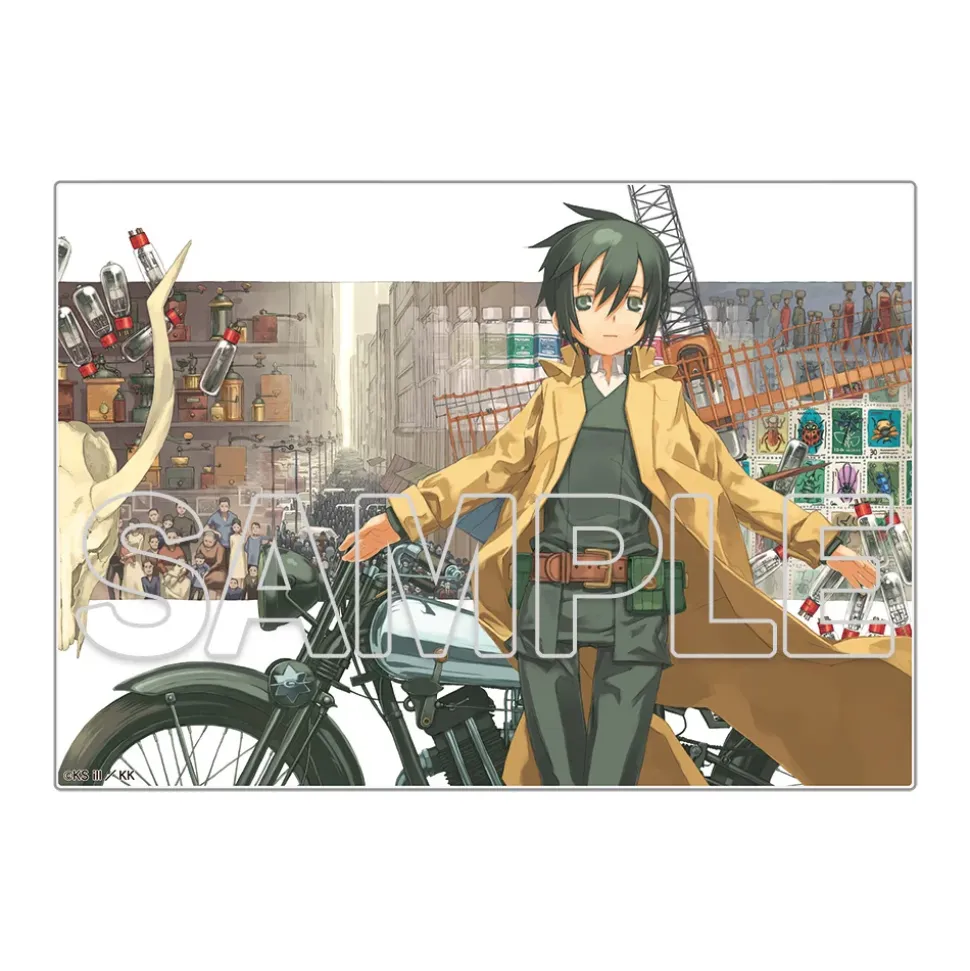 Kino's Journey: The Beautiful World 25th Anniversary Acrylic Illustration Plate F 2004 Poster