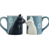 Kissing Cats Mug Set