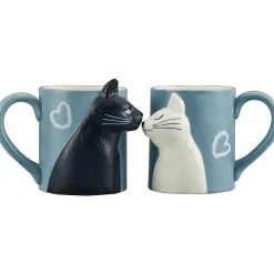 Kissing Cats Mug Set